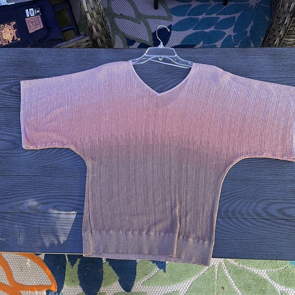 INC International Concepts Sparkly Metallic Top - Picture 6 of 7